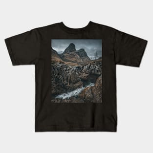 'And down by the River Coe we shall go', Glencoe, Scottish Highlands Kids T-Shirt